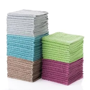 Simpli-Magic Cotton Washcloths White, 40 Pack, Size: 12x12 79155 12 in x 12 in - product information 1