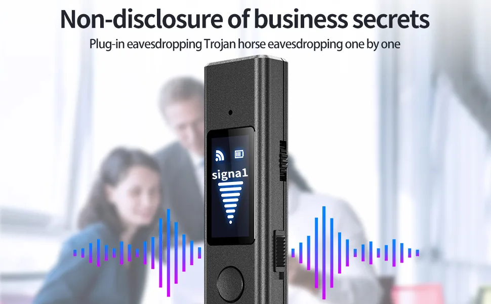 Hidden Camera Detectors Anti Spy Detector Hidden Devices Spy Camera Bug RF Listening Device Car GPS Tracker Detector Wireless Signa Black - Hidden Camera Detectors Anti Spy Detector