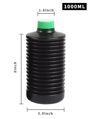 3X 1000ml Collapsible Darkroom Chemical Storage Bottles Foldable Liquid Container Film Photo Developing Processing Equipment Anti Oxidation Storage Laboratory Accessories - collapsible bottle size
