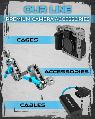 KONDOR BLUE Rosette Extension Arm Adjustable Length ARRI Rosette Shoulder Rig Camera Handgrip Extender RED URSA C500 F5 Alexa BMPCC 4K 6K (Rosette Adapter) - Our Product Line