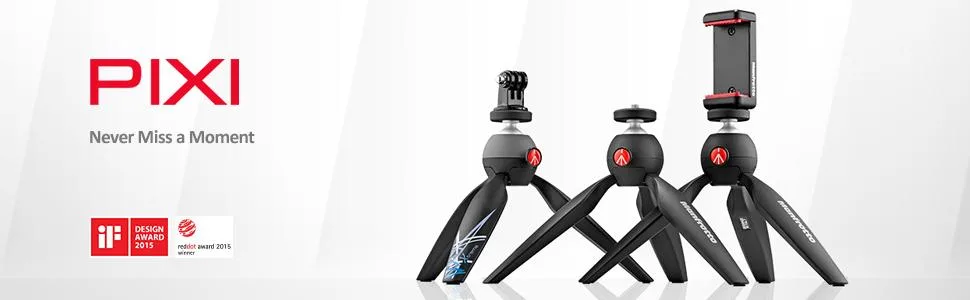 Manfrotto MTPIXI-WH PIXI Mini Tripod (White) - product information 1