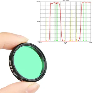 SVBONY Telescope Filter 1.25 inches CLS Filter City Light Pollution Reduction Filter Broadband Filter Suitable for Deep Sky Visual Astronomical Photography - product information 2