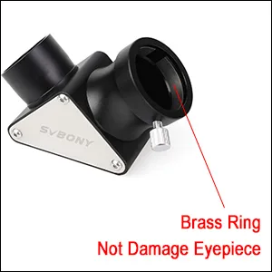 SVBONY 1.25 inches 90 Degree Dielectric Mirror Diagonal Fully Metal for Refracting Telescope Eyepiece Lens for Astronomical Visual Astrophotography - Diagonal