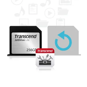 Transcend 256GB JetDrive Lite 130 Storage Expansion Card for 13-Inch MacBook Air (TS256GJDL130) Black - A safety net for your data