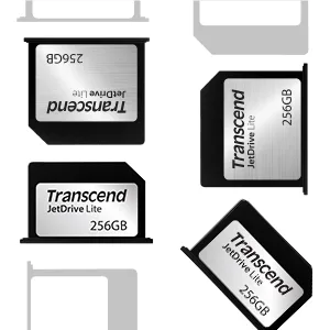 Transcend 256GB JetDrive Lite 130 Storage Expansion Card for 13-Inch MacBook Air (TS256GJDL130) Black - Match it up