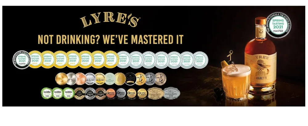 Lyre's Classico Grande - Non Alcoholic Spirits | Sparkling Wine Style | Premium | 25.4 Fl Oz - New Awards Banner