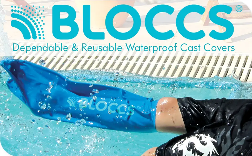 Bloccs Waterproof Cast Protector Leg - #CSL75-L - Child Short Leg - (Large) Large (Pack of 1) - Bloccs waterproof leg cast protector