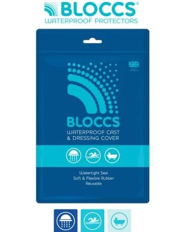 Bloccs Waterproof Cast Protector Leg - #CSL75-L - Child Short Leg - (Large) Large (Pack of 1) - Packaging Image