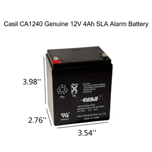 CASIL CA-1240 12V 4AH SLA Replacement for Casil Ca1240 Alarm Control System (1) - 1240