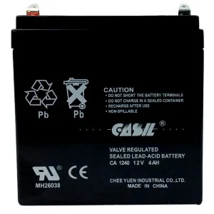 CASIL CA-1240 12V 4AH SLA Replacement for Casil Ca1240 Alarm Control System (1) - Casil CA1240 12v 4ah