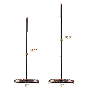 CLEANHOME Mops for Floor Cleaning with 3 Different Washable Mop Pads and Extendable 55 Long Handle, Multifunction Dust Mop for Hardwood,Marble,Tile Floor Mopping Mop two - product information 3