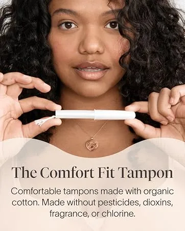 Cora Organic Applicator Tampons | Regular Absorbency | 100% Cotton Core, Unscented, BPA-Free Compact Applicator | Leak Protection, Easy Insertion, Non-Toxic | 72 Count - cora organic tampons feminine care pads liners period menstrual disc cup panty underwear for women