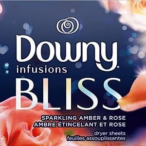 Downy Infusions Laundry Fabric Softener Liquid, Bliss, Sparkling Amber & Rose, 101 Fl Oz Liquid Fabric Softener, 101oz - product information 3