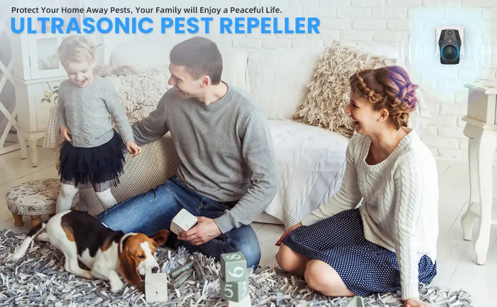 Superior Rodent Repeller, Electronic Ultrasonic Squirrel Mouse Repellent Plug in, Rat Repeller, Repel Rodents, Mice, Rats, Squirrels(White-Blue) Black - Superior Rodent Repeller