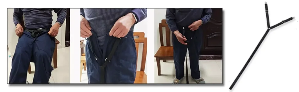 Pants Wearing Belt, Dressing Puller No Bending Trousers Pulling Helper for Disabled Elder Daily Living Dressing Aid - Pants Assistant Device for Elderly