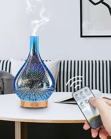 MEIDI Essential Oil Diffuser - Aromatherapy Diffuser, LED Desk Moon Lamp with Cool Mist Humidifier Function, Adjustable Brightness and Mist Mode No Remote Control - Essential Oil Diffuser