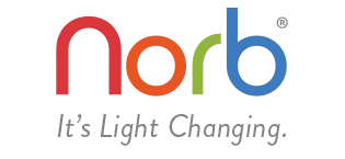 NorbEVERYDAYSUN Soft Full Spectrum Light Bulb, 4000K Soft-Hue Model with Sun-Mimicking Technology for Energy, Mood & Performance, Supports Sleep/Wake Cycles, 9W, Standard Base, 2 Pack, Budget Priced - norb wellness lighting for better working, learning and living logo