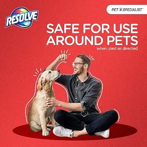 Resolve Pet Specialist Easy Clean Brushing Kit includes Heavy Traffic Foam Carpet Cleaner, 22oz - Safe for use around pets