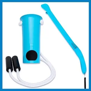 RMS Sock Aid Kit - Easy On Easy Off Device for Putting On Socks and Removing Socks or Stockings for Men and Women with Limited Mobility (Blue) - sock aid kit for senior elderly assistance