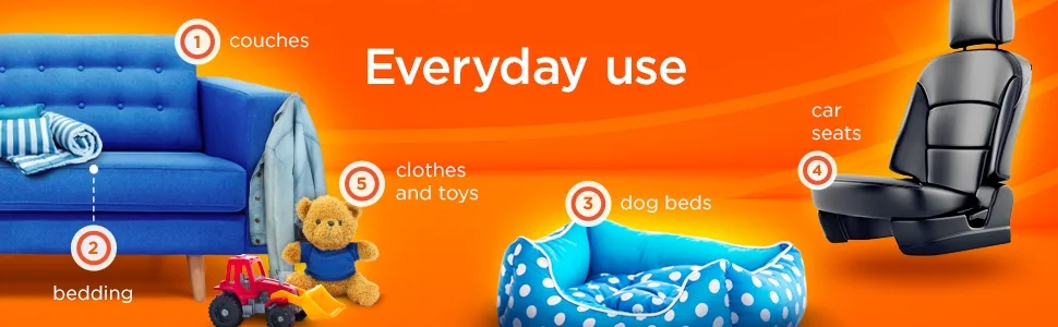 Tide Fabric Spray, 3 Count, 22 Fl Oz Each - Everyday use: couches, bedding, clothes and toys, dog beds, car seats