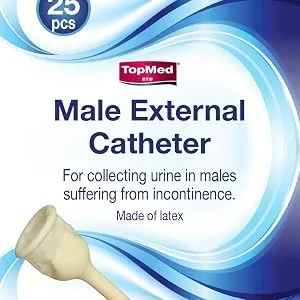 25 Rubber Urinal Bag Male External Catheter Single use 25 Count (Pack of 1) ((Small 20 mm 0.8 Inches)) (Small 20 mm 0.8 Inch) - Rubber Urinal Bag Male External Catheter Single