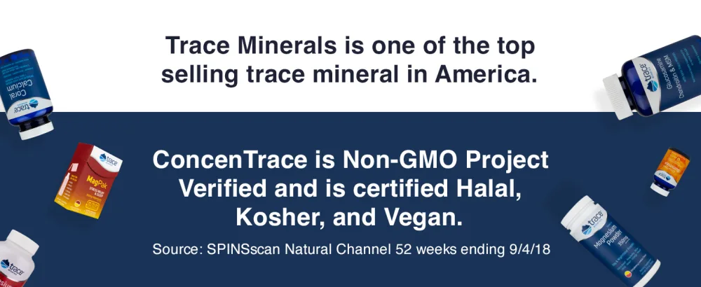 Trace Minerals ConcenTrace Drops | 72+ Minerals, Ionic Liquid Magnesium, Chloride, Potassium | Low Sodium | Energy, Electrolytes, Hydration | 96 Day Supply, 8 fl oz (Pack of 1) - Trace Minerals