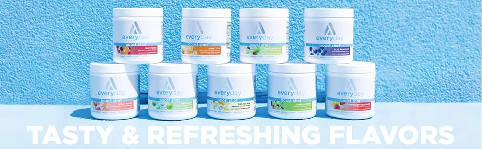 TransformHQ Everyday Boost Shot 28 Servings (Fruit Punch) - Non-GMO, Gluten-Free Fruit Punch 28 Servings - Boost energy all flavors