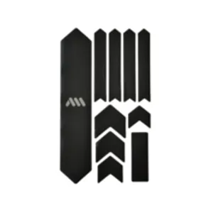 All Mountain Style AMS High Impact Frame Guard Extra Solid Protects your bike from scratches and dings Black/Silver - Frame Guard XL