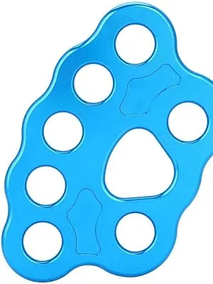8 Holes Rigging Plate 36KN Paw Rigging Plate Rock Climbing Multi Anchor Point Connector Gear for Outdoor Climbing - product information 19