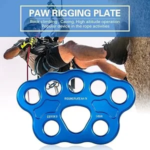 8 Holes Rigging Plate 36KN Paw Rigging Plate Rock Climbing Multi Anchor Point Connector Gear for Outdoor Climbing - product information 25