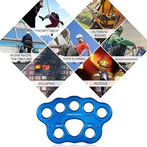 8 Holes Rigging Plate 36KN Paw Rigging Plate Rock Climbing Multi Anchor Point Connector Gear for Outdoor Climbing - product information 26