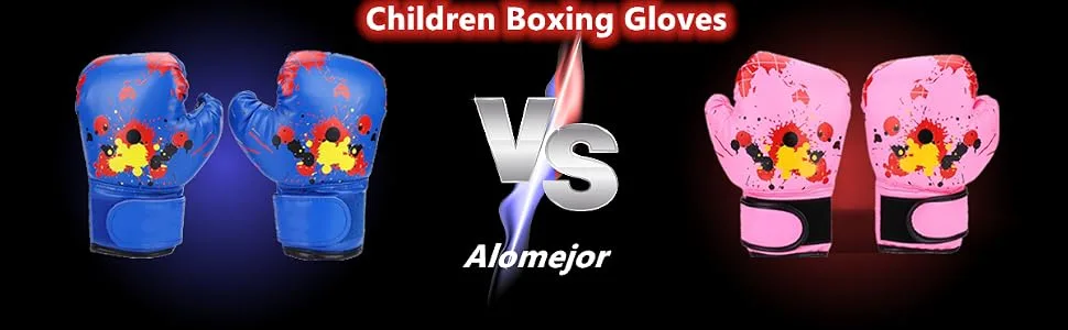 Children Boxing Gloves PU Children Sparring and Training Boxing Gloves for Age 2-11 Years (Blue) - product information 7