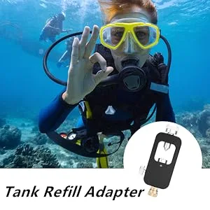 Diving Tank Refill Adapter Aluminium Alloy Diving Oxygen Cylinder Refill Adapter for Oxygen Cylinder Diving Equipment - product information 6