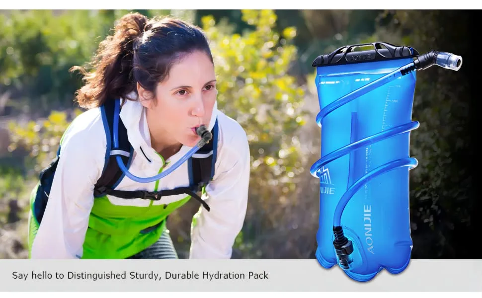 AONIJIE Foldable Hydration Bladder Leakproof Water Bag Water Reservoir For Outdoor Hiking Backpacking Running Cycling (1.5L-TPU) - sd16