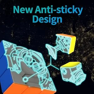 Speed Cube,Professional Magic Cube 3x3x3 of Moyu Weilong WCA Record are Designed specifically for Professional Players to use in competitions (2.2inches) Professional Speed Cube - New Anti-sticky Design