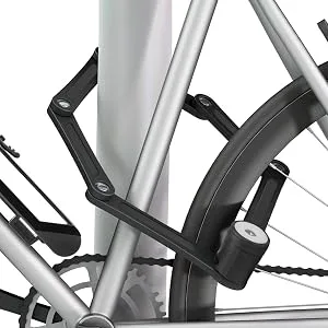 BIGLUFU Bike Lock Bicycle Scooter Motorcycle Folding Locks with 4Keys, Fold Chain Heavy Duty Alloy Steel Foldable Lock with Mounting Bracket 2pc Straps, 86cm/34" Unfolding, 1.92 lbs (1 Pack) - product information 5