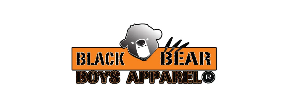 Black Bear Boys' Thermal Underwear Set - 2-Piece Performance Base Layer Long Sleeve T-Shirt and Long Johns Set Heather Grey/Black 12-14 - black bear logo