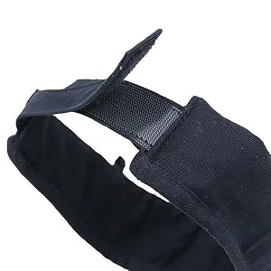 Sun Visor Hats Women Large Brim Summer UV Protection Beach Cap Black - elcro Closure