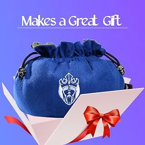 CardKingPro Immense Dice Bags with Pockets - Burnt Orange - Capacity 150+ Dice - Great for Dice Hoarders Patented Design - cardkingpro, immense, immense dice bag, dice bag with pockets, large dice bag, dungeons and dragons