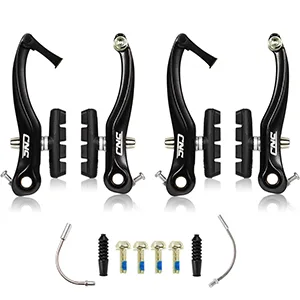 CNC V Brake Set, Bicycle Linear Pull V Brakes for Front/Rear Wheel, Long Arm 110mm, Black  V Brake Set-55 - product information 3