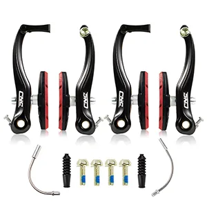 CNC V Brake Set, Bicycle Linear Pull V Brakes for Front/Rear Wheel, Long Arm 110mm, Black  V Brake Set-55 - product information 4