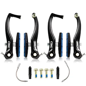 CNC V Brake Set, Bicycle Linear Pull V Brakes for Front/Rear Wheel, Long Arm 110mm, Black  V Brake Set-55 - product information 5