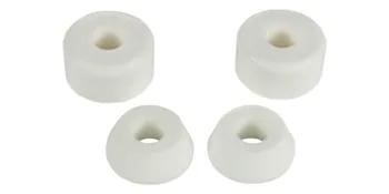 Core Skateboard Trucks - Aluminum Alloy, Premium Bushings - Choose Color/Size Metallic Red / Black / Standard 5.5 (8.25") - White Skateboard bushings