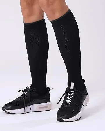3 Pairs Compression Socks for Men and Women 20-30 mmHg Running Support Socks Large-X-Large Black + White + Grey - product information 7