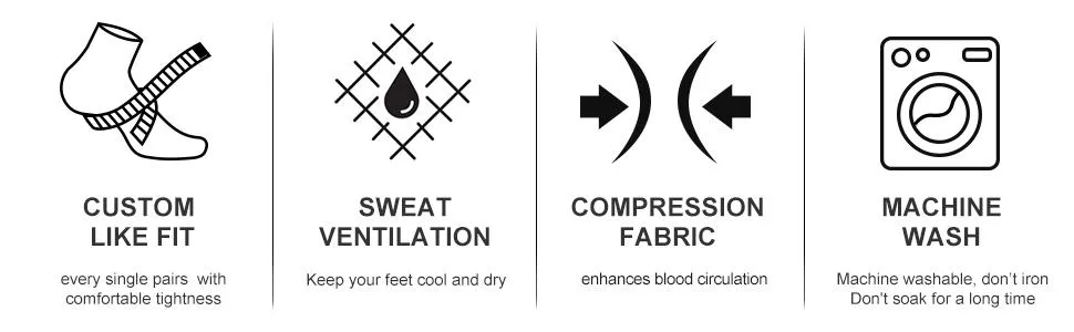 CS CELERSPORT 3 Pairs Compression Socks 20-30mmHg for Men and Women Running Support Socks Large-X-Large Black - product information 2