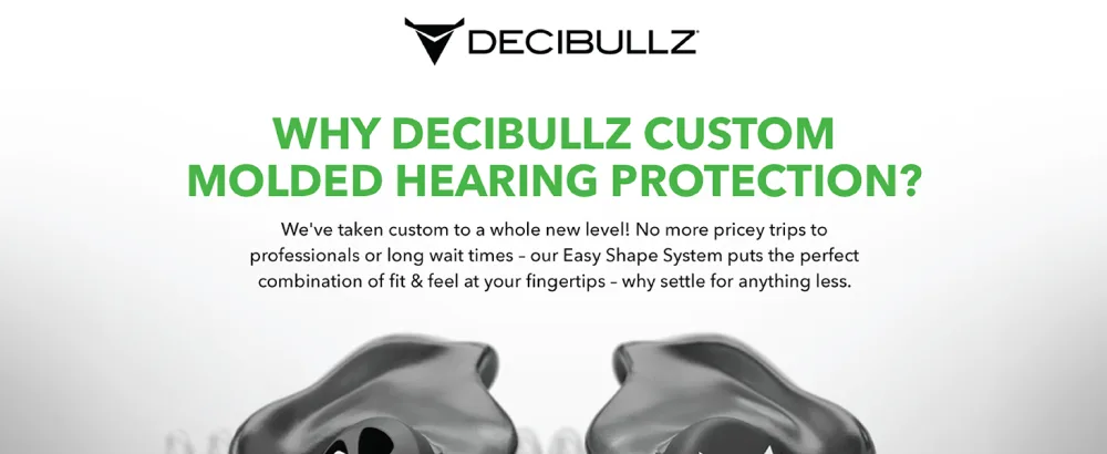 Decibullz - Custom Molded Security Radio Adapters, Thermo-Fit Earpieces Designed for Clear Acoustic Tube Radios (Awareness) - +Awareness Earplugs