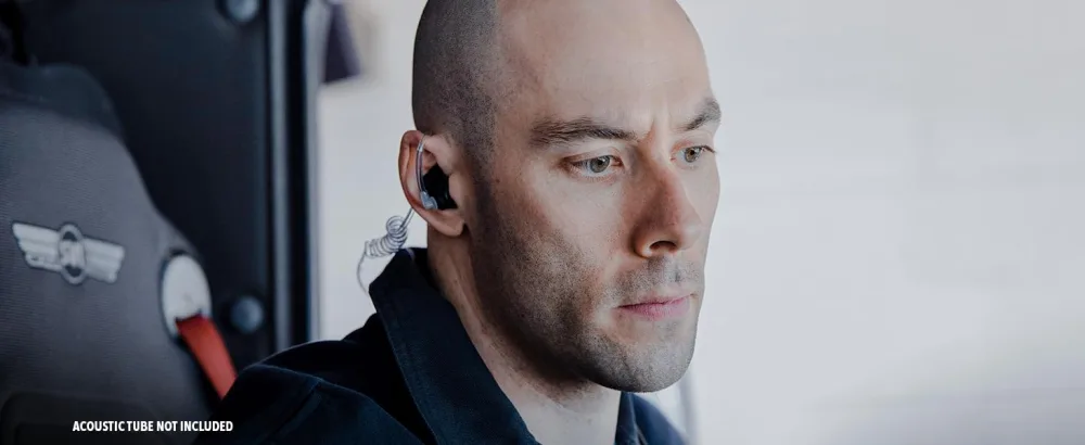 Decibullz - Custom Molded Security Radio Adapters, Thermo-Fit Earpieces Designed for Clear Acoustic Tube Radios (Awareness) - +Awareness Gallery 5