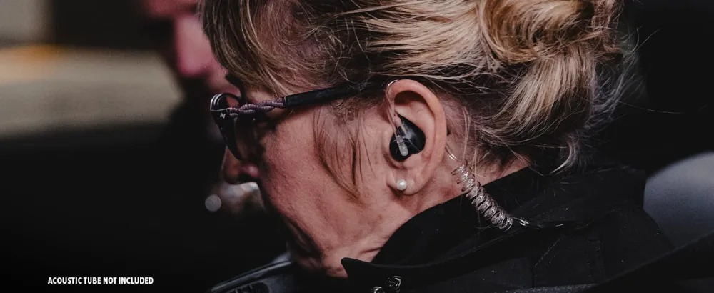 Decibullz - Custom Molded Security Radio Adapters, Thermo-Fit Earpieces Designed for Clear Acoustic Tube Radios (Awareness) - +Awareness Gallery 6