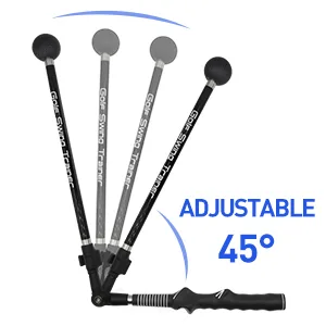 EUG-PRODUCTS Golf Swing Trainer Portable Golf Training Aid Adjustable to Improve Hinge, Forearm Rotation, Shoulder Turn  Lightweight, Durable Golf Swing Master with Ergonomic Grip Black - product information 8