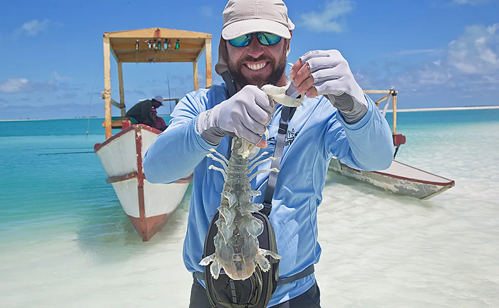 Glacier Glove Islamorada Fingerless Sun Gloves - Blue Water Camo Medium Gray - grey glove